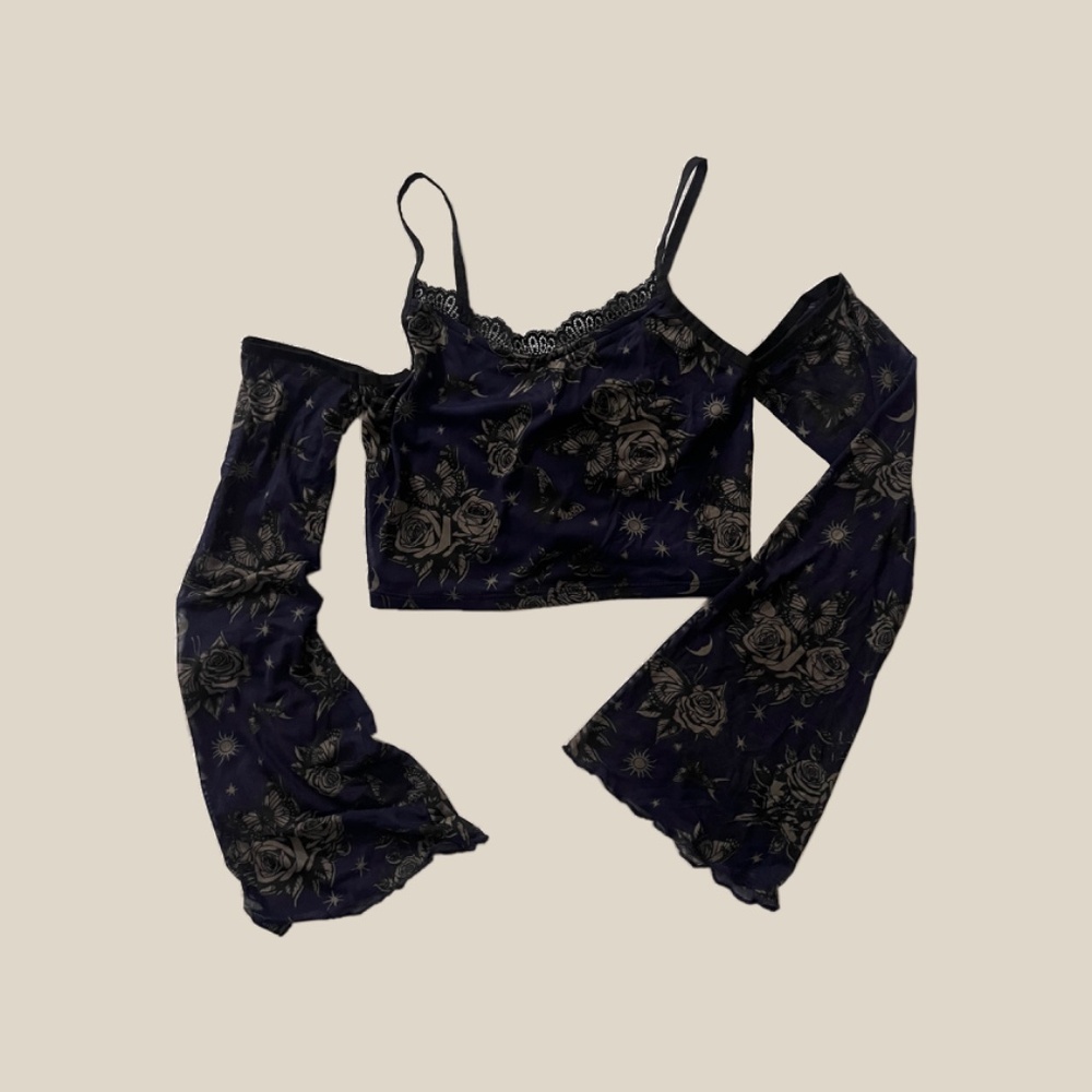 Whimsigoth Off the Shoulder Shirt